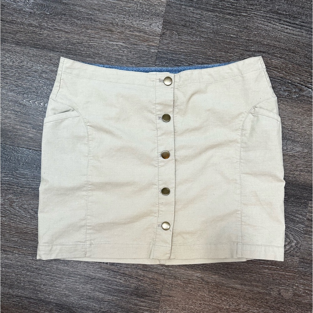 Toad & Co. skirt size 14 cream
